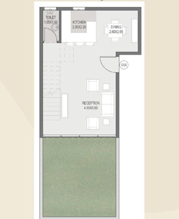 Floor plan for duplex at Sarai