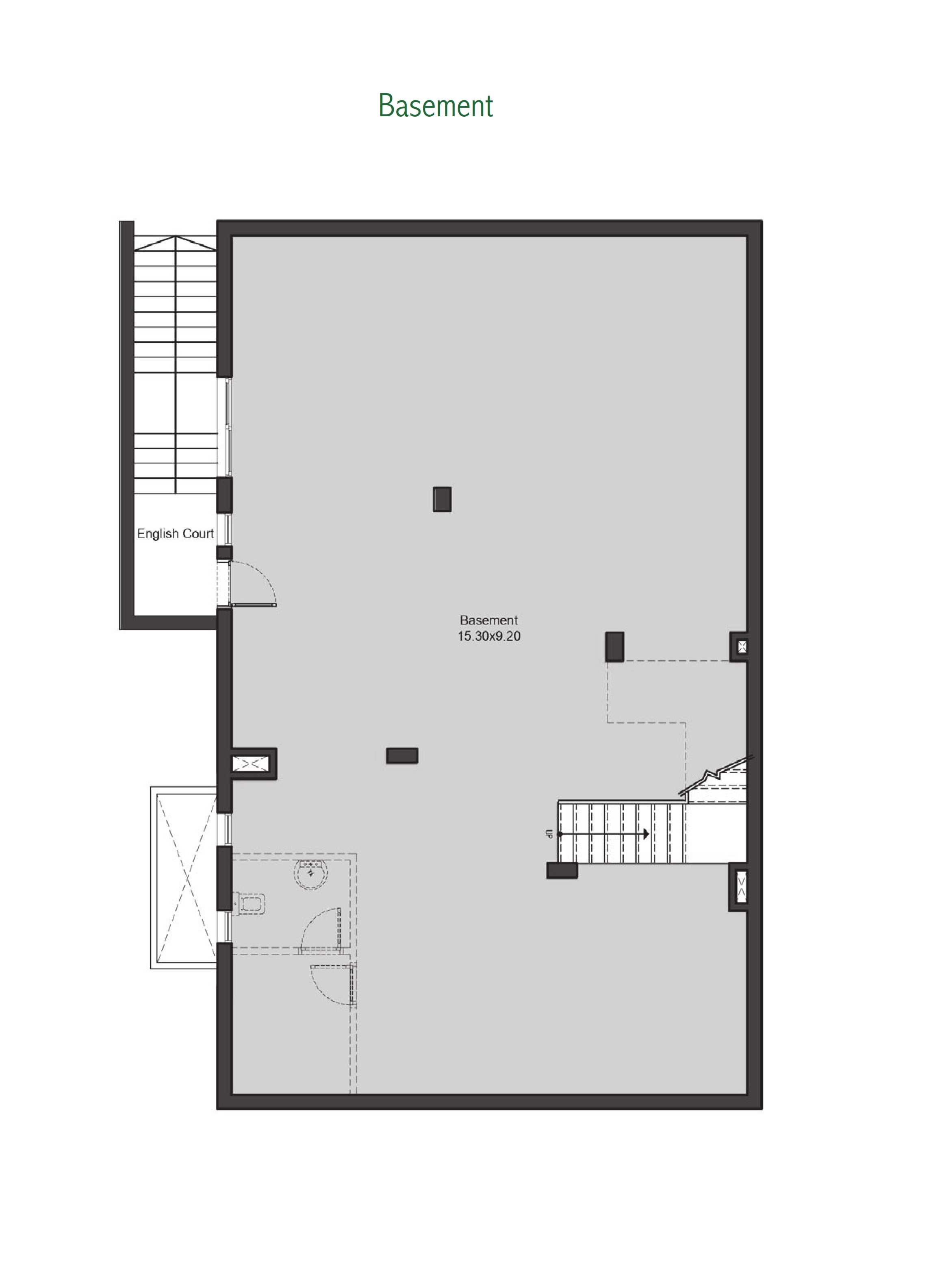 Floor plan for villa at Villette