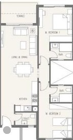 Floor plan for chalet at Hacienda Waters