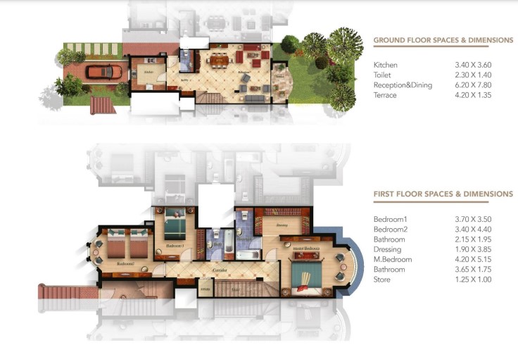 Floor plan for duplex at Mountain View iCity October