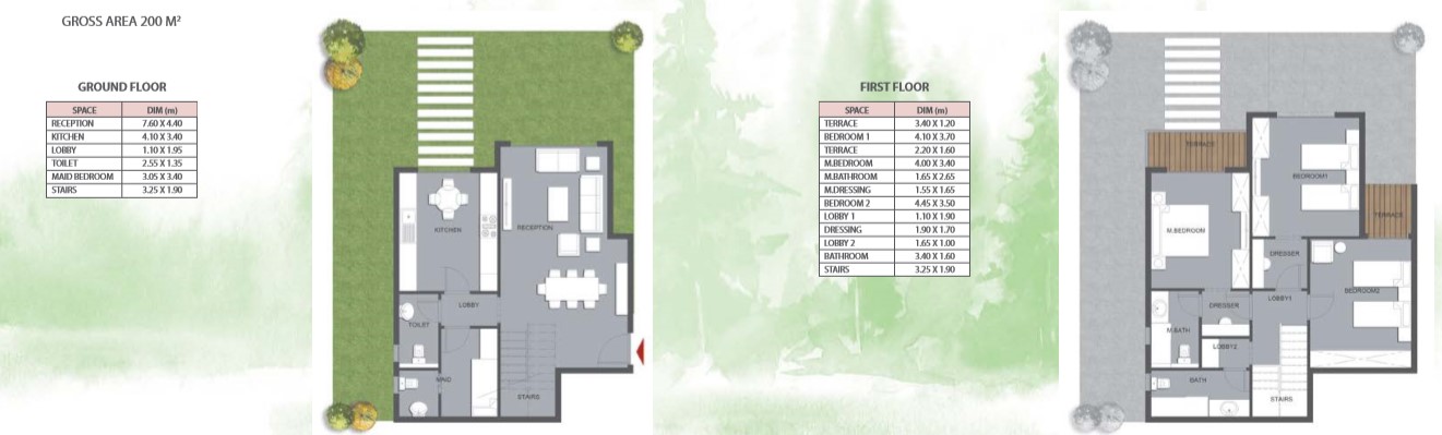 Floor plan for duplex at Mountain View iCity October