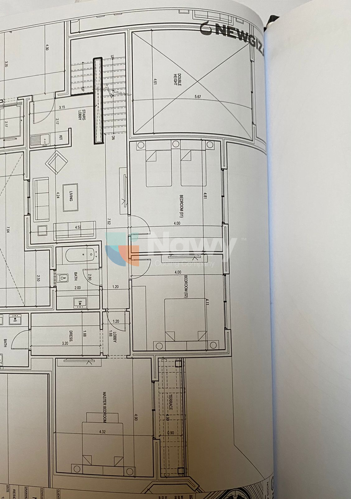 Floor plan for duplex at New Giza