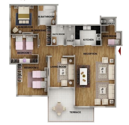 Floor plan for apartment at Mountain View iCity October