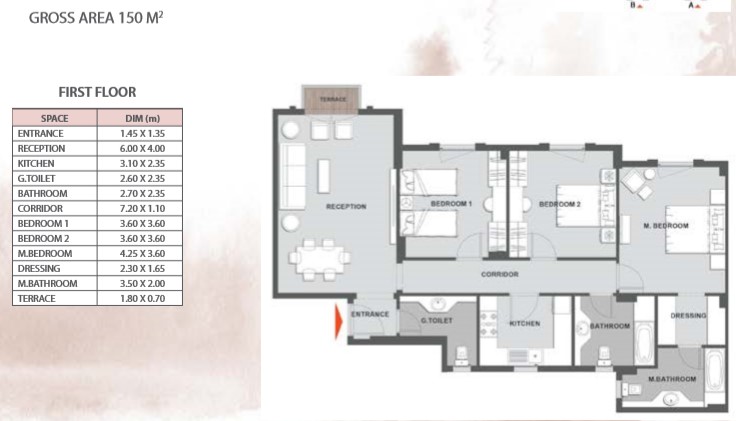 Floor plan for apartment at Mountain View iCity October