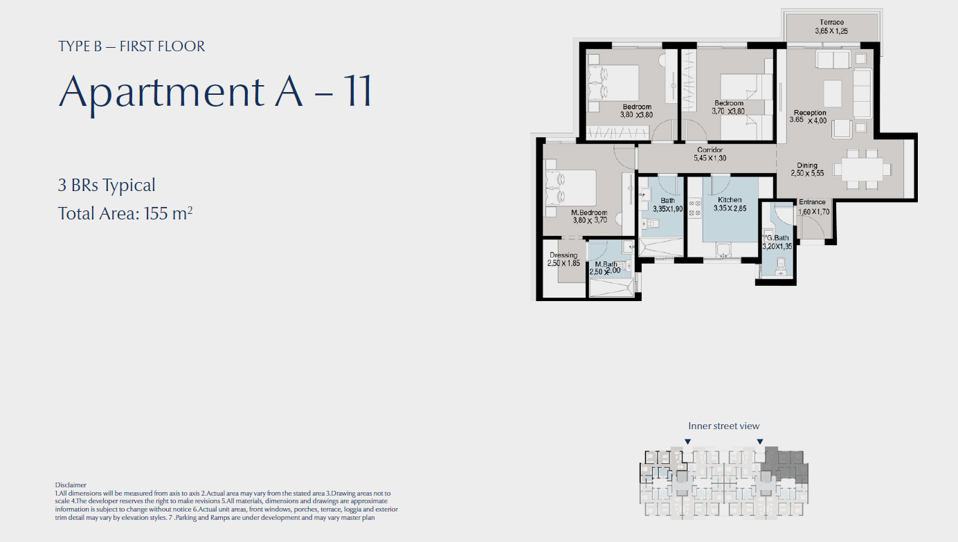 Floor plan for apartment at Bluetree