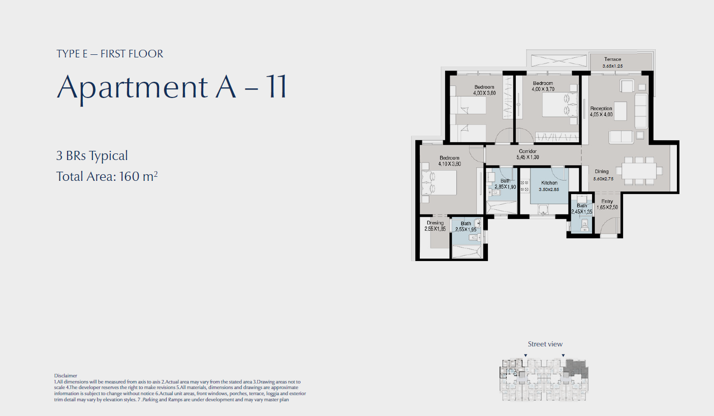 Floor plan for apartment at Bluetree