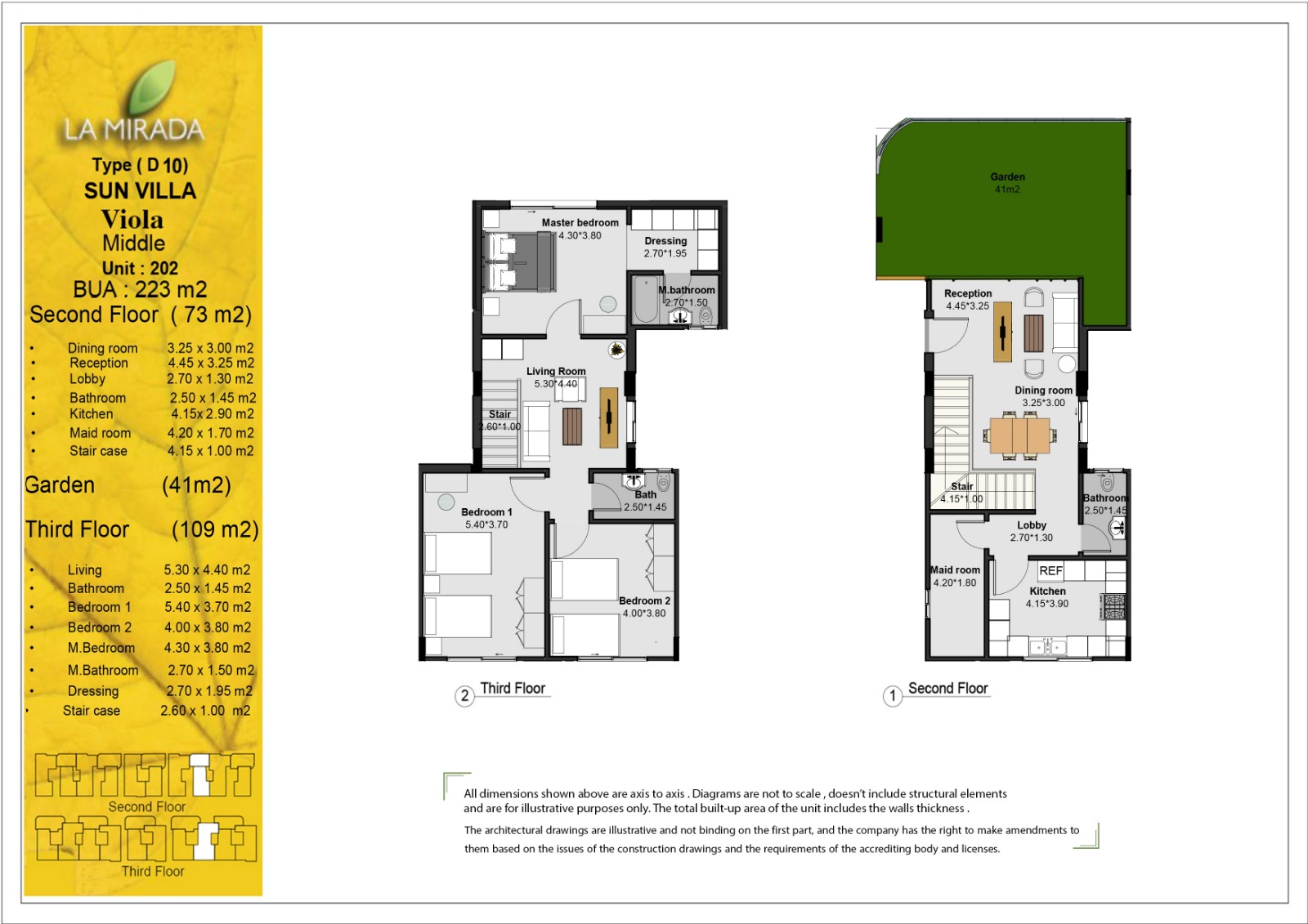 Floor plan for duplex at La Mirada