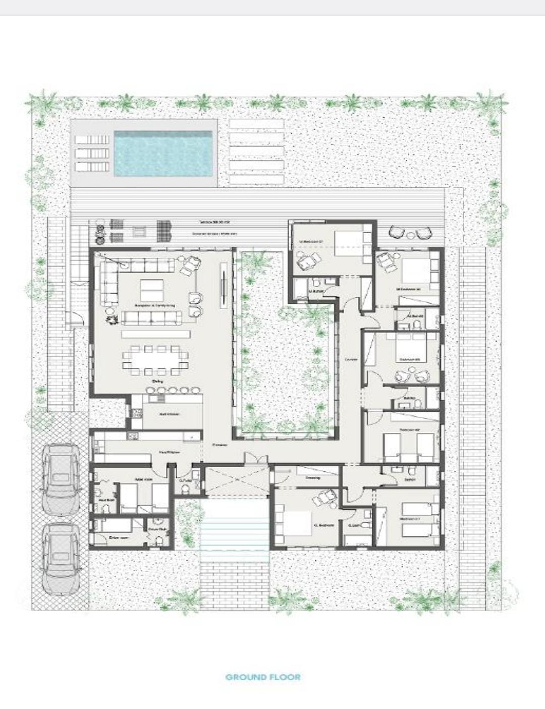Floor plan for villa at Summer
