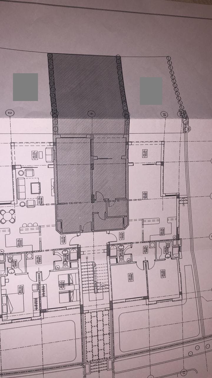Floor plan for chalet at Ein Bay