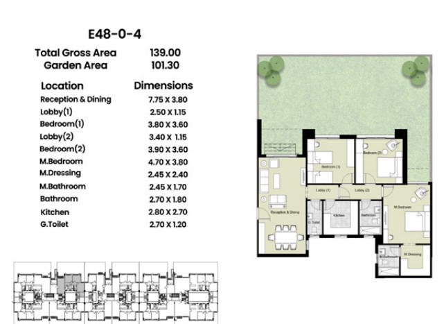 Floor plan for apartment at Azad Views
