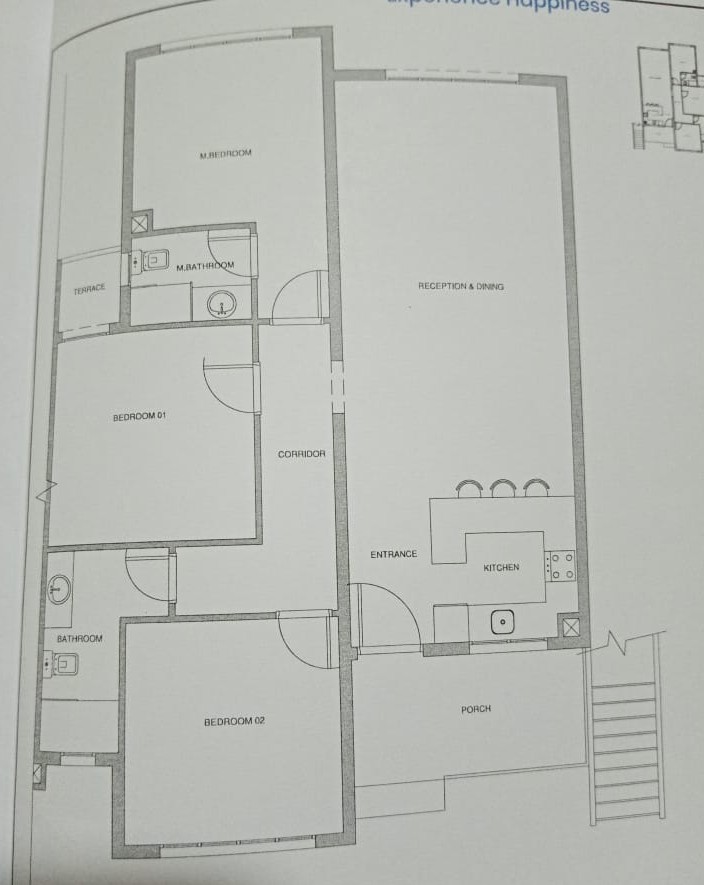 Floor plan for villa at Kings Way