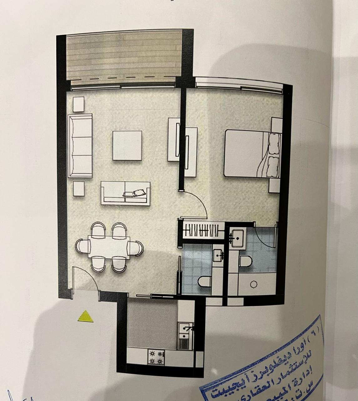 Floor plan for apartment at ZED East