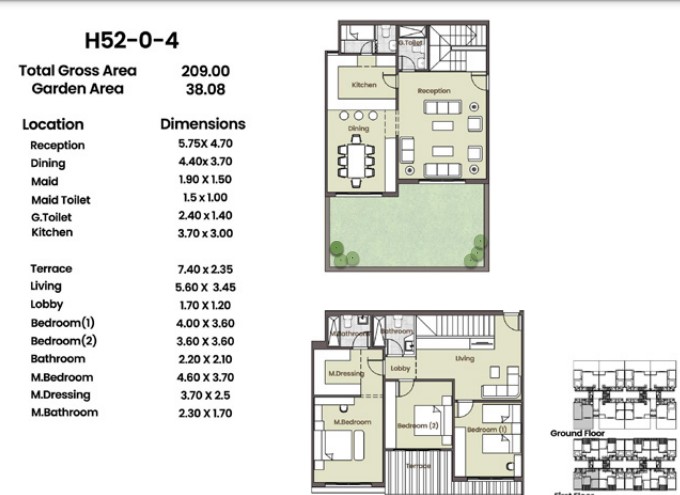 Floor plan for duplex at Azad Views
