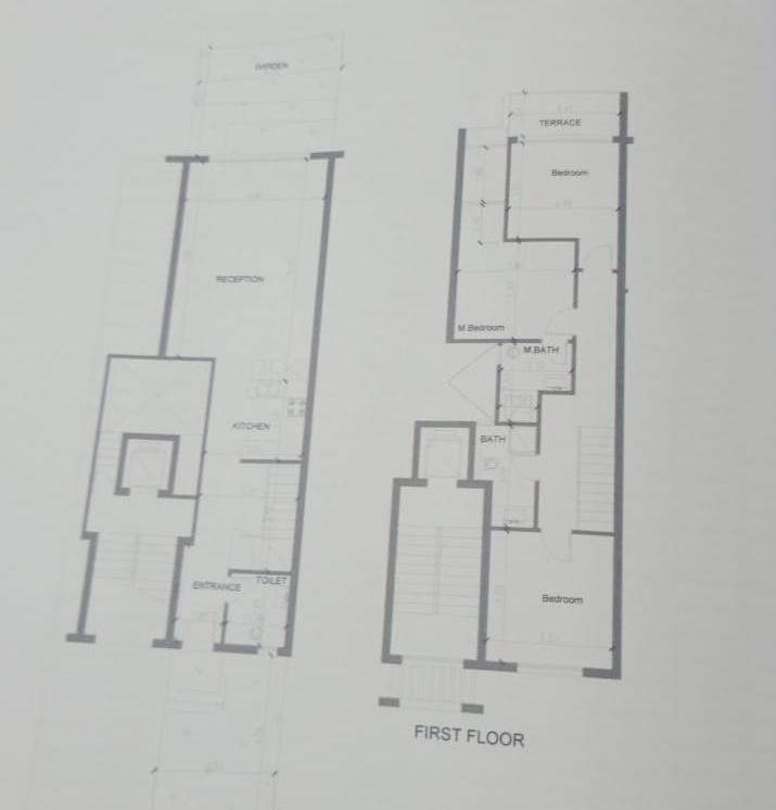 Floor plan for duplex at Cali Coast Ras El Hekma