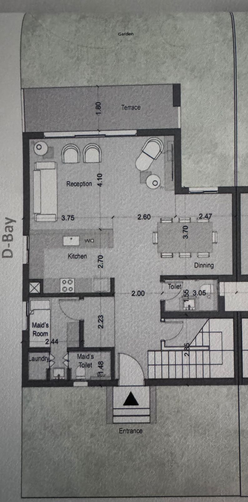 Floor plan for villa at D-Bay