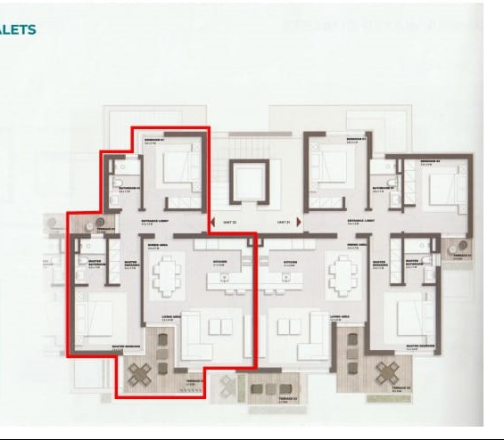 Floor plan for chalet at Solare