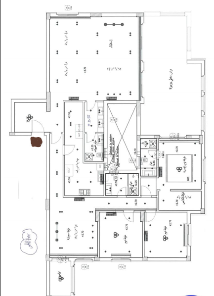 Floor plan for penthouse at Village West