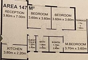 Floor plan for apartment at Il Bosco City