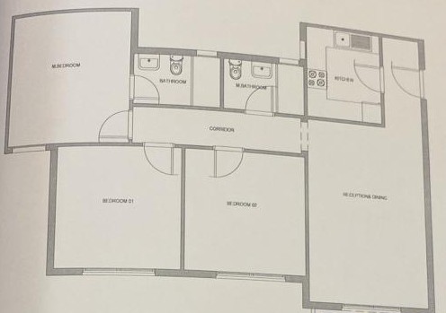Floor plan for apartment at Aliva Mountain View Mostakbal City