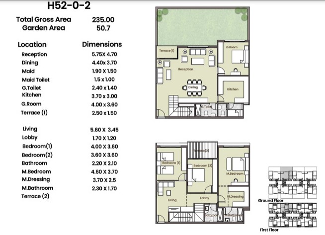 Floor plan for duplex at Azad Views