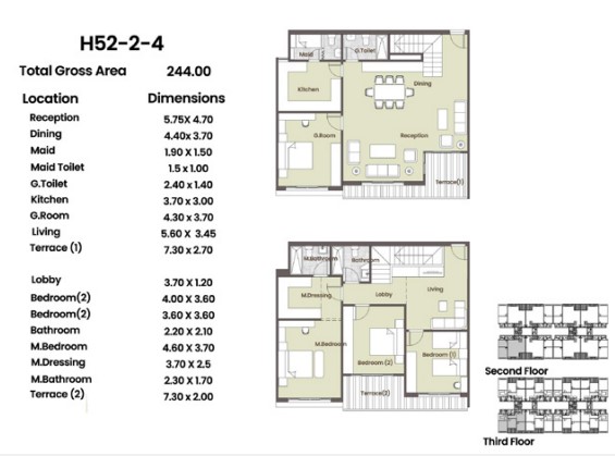 Floor plan for duplex at Azad Views