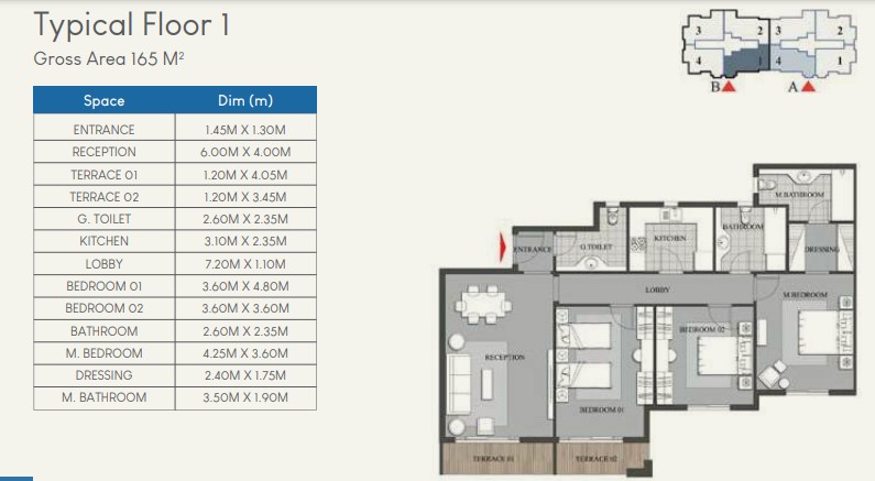 Floor plan for penthouse at Mountain View iCity October
