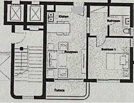 Floor plan for apartment at Palm Hills New Cairo