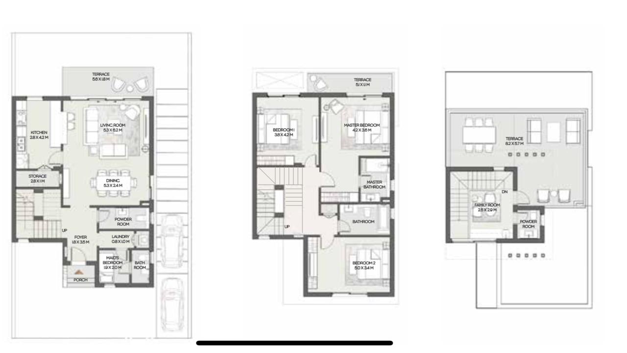 Floor plan for villa at Cairo Gate