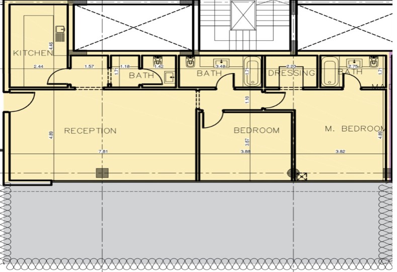 Floor plan for apartment at Bloomfields