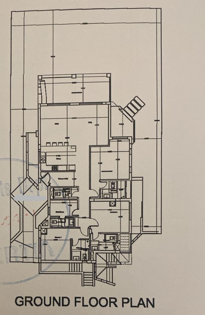 Floor plan for chalet at Jefaira