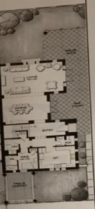 Floor plan for townhouse at Hyde Park