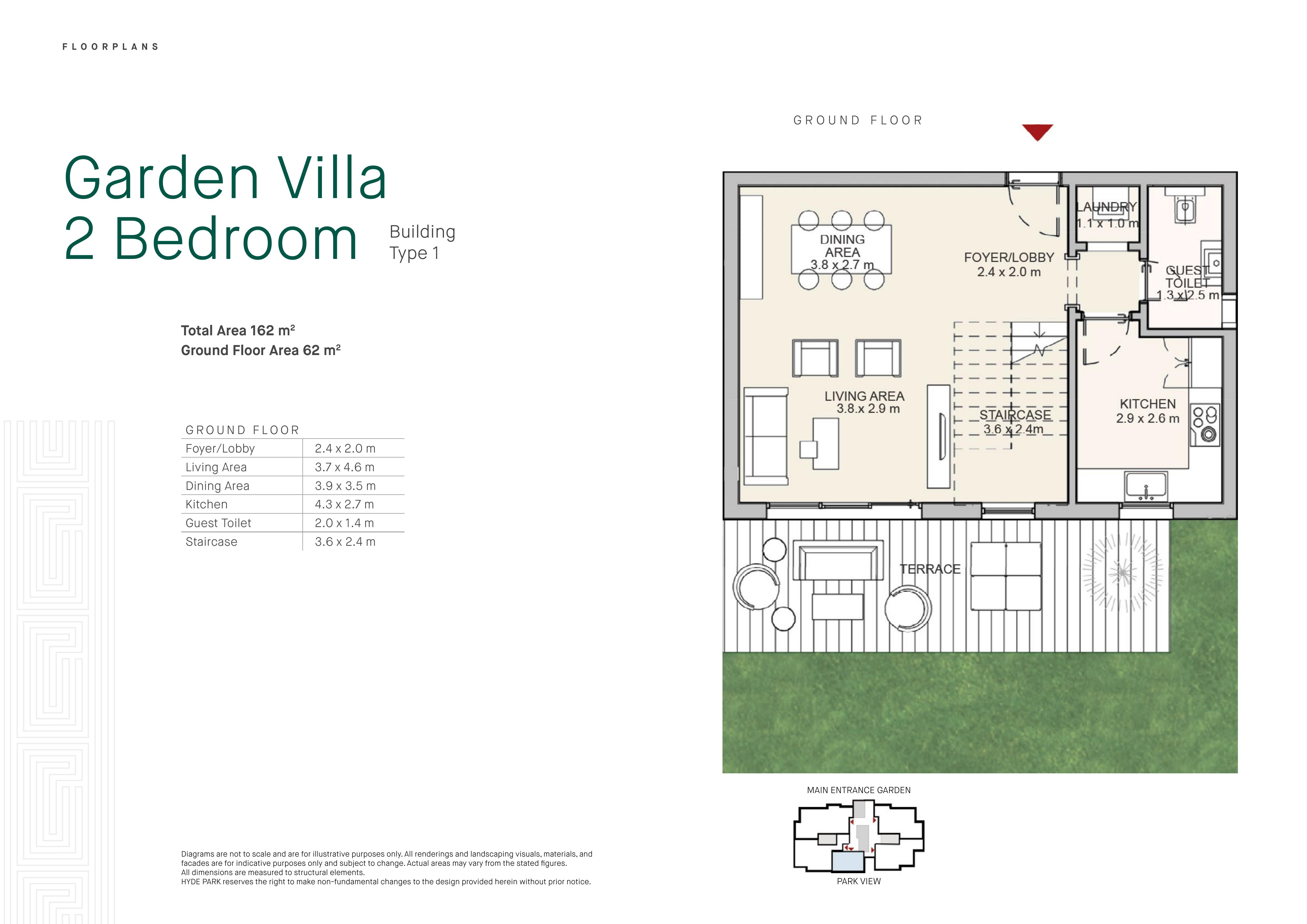 Floor plan for duplex at Hyde Park
