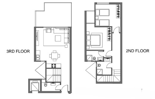 Floor plan for penthouse at Cali Coast Ras El Hekma