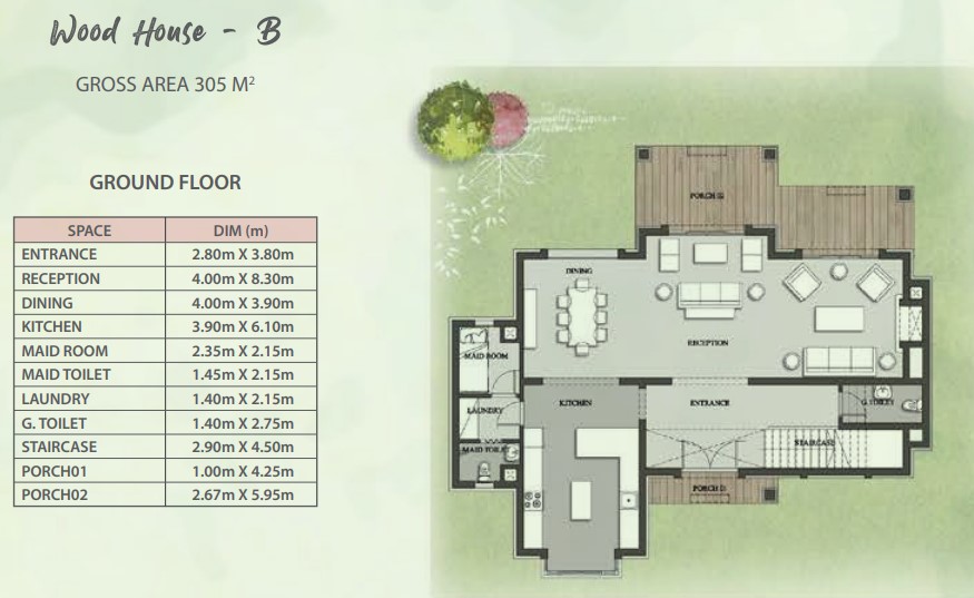Floor plan for villa at Mountain View ICity New Cairo