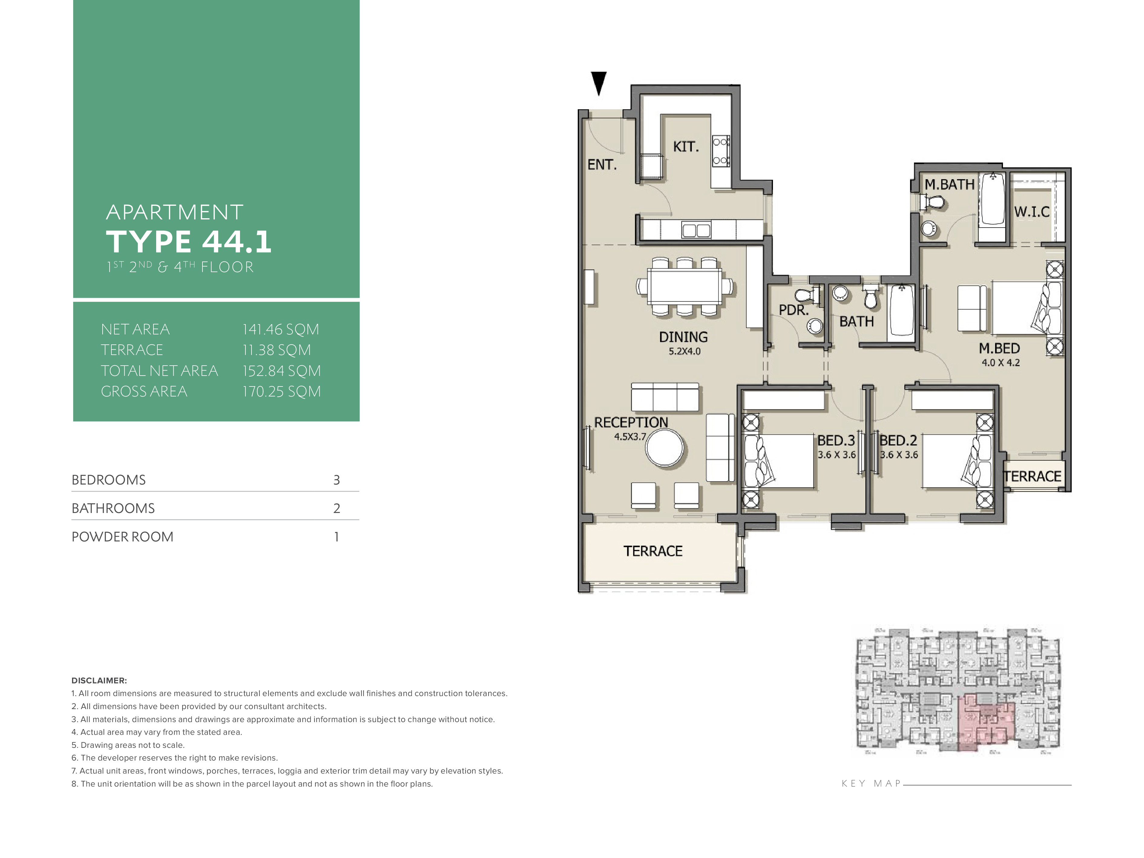 Floor plan for apartment at Mivida