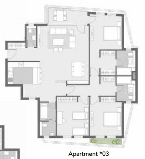Floor plan for apartment at Badya