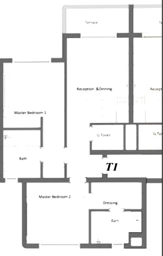 Floor plan for chalet at Hacienda Waters