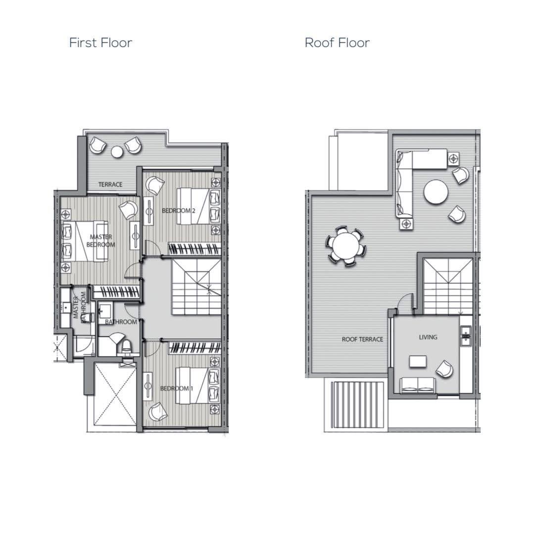 Floor plan for townhouse at Noor Capital Gardens