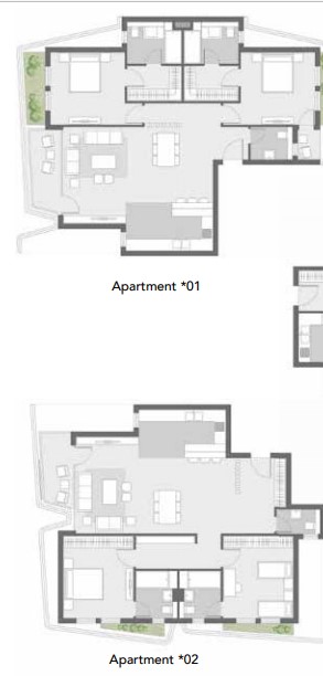 Floor plan for apartment at Badya