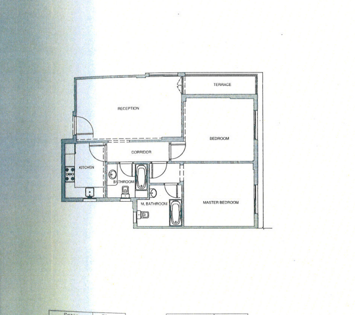 Floor plan for apartment at Mountain View iCity October
