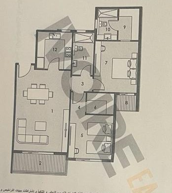 Floor plan for apartment at Ivoire East