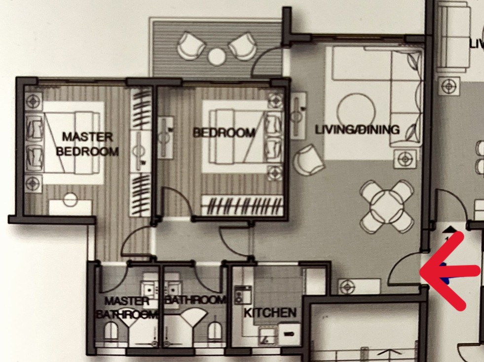 Floor plan for apartment at Noor Capital Gardens