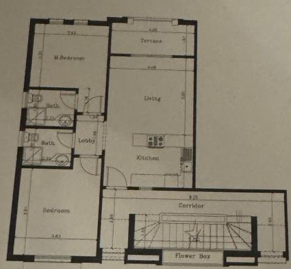 Floor plan for chalet at Mountain View Ras El Hekma