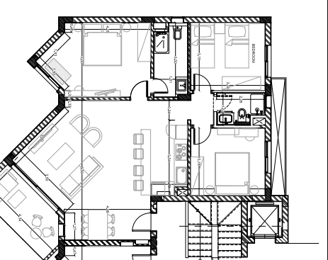 Floor plan for chalet at Il Monte Galala