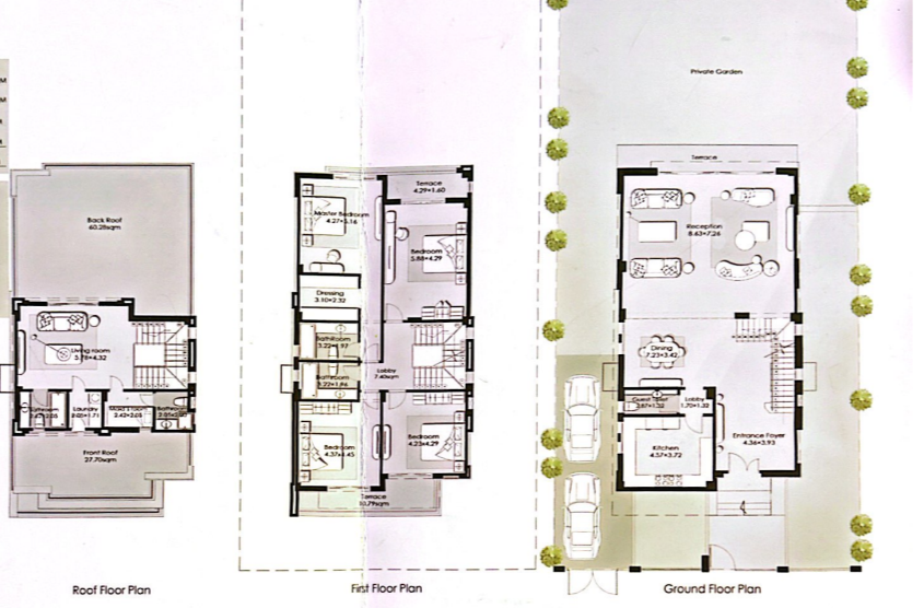Floor plan for villa at El Patio Town