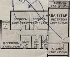 Floor plan for apartment at Il Bosco New Capital