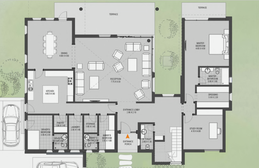 Floor plan for villa at O West Orascom