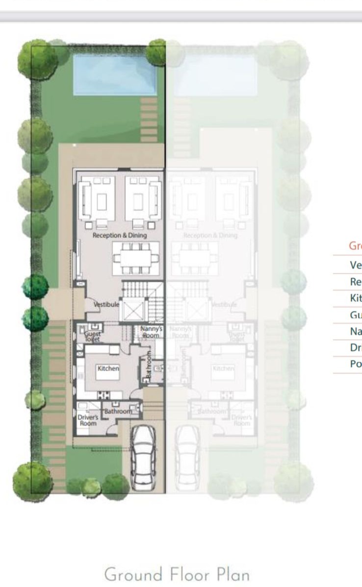Floor plan for  at Palm Hills New Cairo