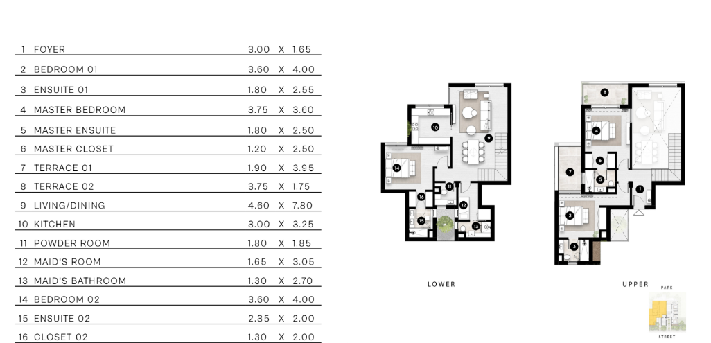 Floor plan for  at Solana