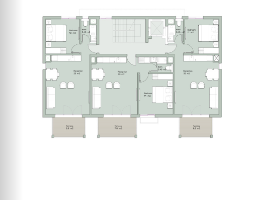 Floor plan for chalet at Il Monte Galala